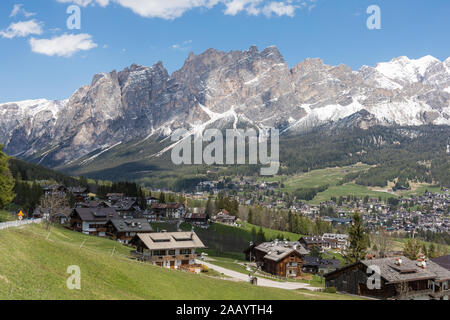 Cortina d'Ampezzo, Dolomiten, Italien Stockfoto