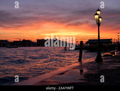 Blick auf die Insel Giudecca von Venedig Stockfoto