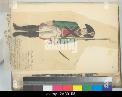 Soldat in Frankreich 1799-1800 Kampagne in Italien Stockfoto