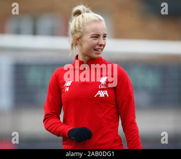 Portsmouth, England - 24. NOVEMBER: Ashley Hodson von Liverpool Frauen während Super Barclays Frauen League Spiel zwischen Arsenal und Liverpool nicht Stockfoto