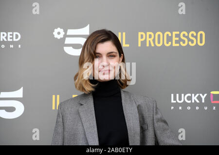 Roma den Raum Kino Moderno 22 Nov 2019 - Präsentation fiction IL PROCESSO, Vittoria Puccini Credit: Giuseppe Andidero Stockfoto