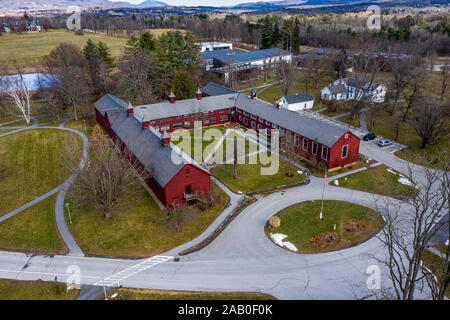 Die Scheune/Verwaltung, Bennington College, Bennington, Vt, USA, 05201 Stockfoto