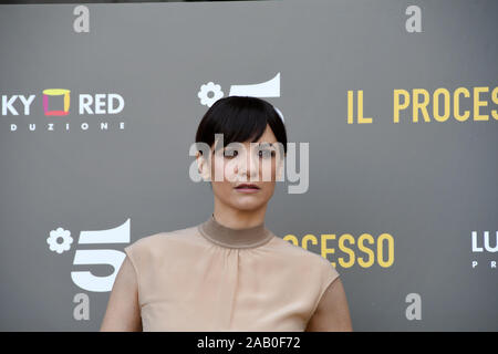 Roma den Raum Kino Moderno 22 Nov 2019 - Präsentation fiction IL PROCESSO, Camilla Filippi Credit: Giuseppe Andidero Stockfoto