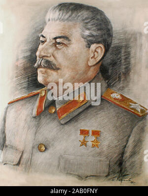 Marschall Joseph Stalin. Stalin (1878 - 1953) Ein georgischer Revolutionär und sowjetischer Politiker, der die Sowjetunion aus der Mitte des LED-1920 bis 1953 Stockfoto