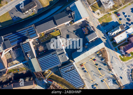 MASS MoCA, Massachusetts Museum der zeitgenössischen Kunst, North Adams, Massachusetts, USA Stockfoto