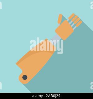 Prothese hand Symbol. Flache Darstellung der Prothese hand Vektor Symbol für Web Design Stock Vektor