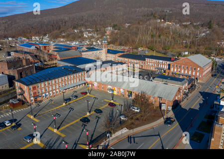 MASS MoCA, Massachusetts Museum der zeitgenössischen Kunst, North Adams, Massachusetts, USA Stockfoto