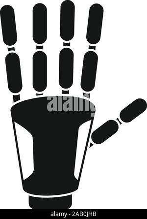 Bionische hand Symbol. Einfache Abbildung: Bionic hand Vektor Symbol für Web Design auf weißem Hintergrund Stock Vektor