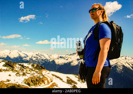 16. Juni 2018, Whistler Kanada: Redaktionelle Fotografie eines Frauen ein Stockfoto