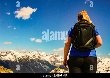 16. Juni 2018, Whistler Kanada: Redaktionelle Fotografie eines Frauen ein Stockfoto