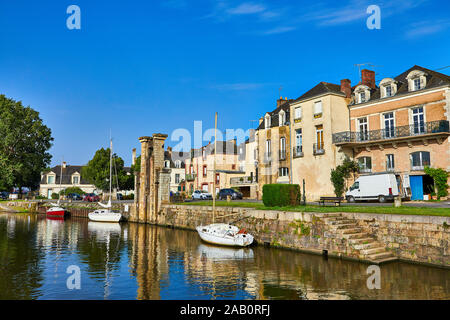 Bild von Redon, Bretagne, Frankreich, von dem Fluss Vilaine Stockfoto