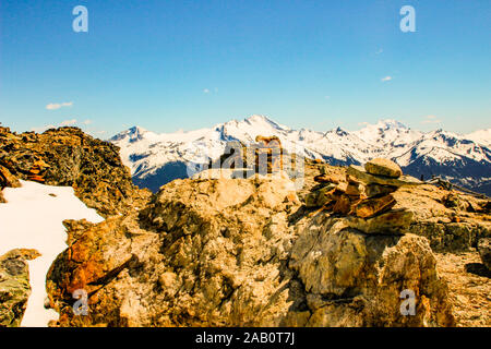 Blackcomb Mountain - Whister, BC, Kanada. Eine der schönsten Landschaften in Kanada Stockfoto