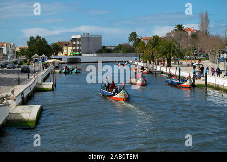 Moliceiro Kanal Boot Aveiro Portugal Stockfoto