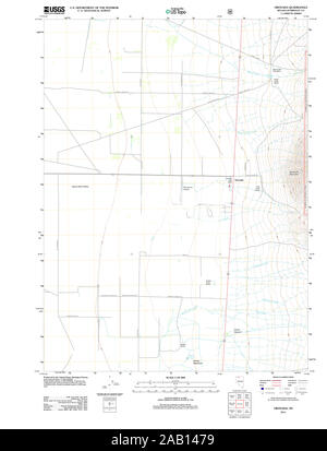 USGS TOPO Karte Nevada NV Orovada 20111229 TM Wiederherstellung Stockfoto