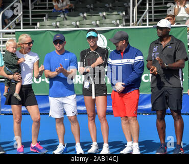 Delray Beach, Florida, USA. 24. November 2019. Atmosphäre beteiligt sich an der 30. jährlichen Chris Evert Pro-Celebrity Tennis Classic von Chase Private Client am Delray Beach Tennis Center präsentierte am 24. November 2019 in Delray Beach, Florida Personen: Atmosphäre Stockfoto