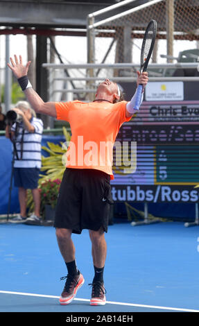 Delray Beach, Florida, USA. 24. November 2019. Galvin Rossdale beteiligt sich an der 30. jährlichen Chris Evert Pro-Celebrity Tennis Classic von Chase Private Client am Delray Beach Tennis Center präsentierte am 24. November 2019 in Delray Beach, Florida Personen: Galvin Rossdale Stockfoto