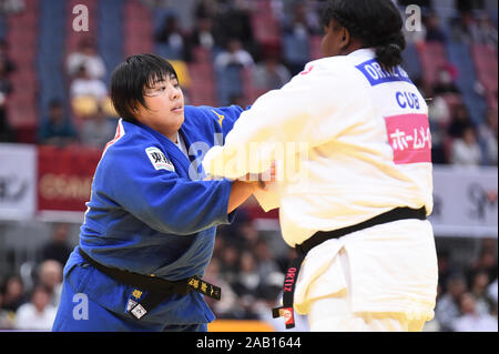 Osaka, Japan. 24 Nov, 2019. Akira Sone (JPN) Judo: IJF Grand Slam Osaka 2019 International Judo Turnier der Frauen 78 kg Finale bei maruzen Intec Arena Osaka in Osaka, Japan. Credit: Itaru Chiba/LBA/Alamy leben Nachrichten Stockfoto