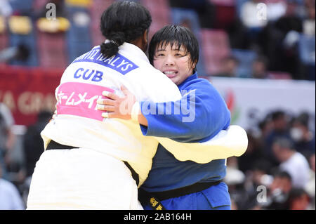 Osaka, Japan. 24 Nov, 2019. Akira Sone (JPN) Judo: IJF Grand Slam Osaka 2019 International Judo Turnier der Frauen 78 kg Finale bei maruzen Intec Arena Osaka in Osaka, Japan. Credit: Itaru Chiba/LBA/Alamy leben Nachrichten Stockfoto