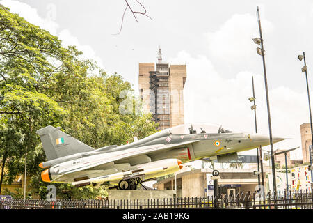 Bengaluru City, HAL Tejas light multirole Fighter durch Aeronautical Development Agency konzipiert, Hindustan Aeronautics Limited, Indian Air Force, Navy Stockfoto