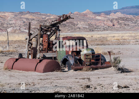 Rustikale Wasser bohren im Capitol Reef National Park Stockfoto