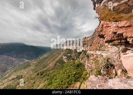 Chicamocha Canyon aus Mesa de Los Santos Landschaften Anden Santander in Kolumbien Südamerika Stockfoto