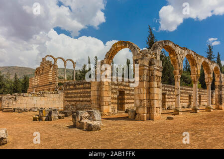 Ruinen der Umayyaden (Aanjar Anjar) in der Beeka valley Libanon Naher Osten Stockfoto