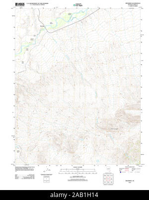 USGS TOPO Karte Nevada NV Riverside 20120114 TM Wiederherstellung Stockfoto