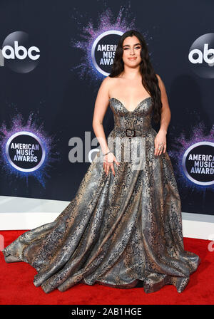 Los Angeles, Ca. 24 Nov, 2019. LOS ANGELES, Ca - 24. NOVEMBER: Lauren Jauregui besucht die 2019 American Music Awards bei Microsoft Theater am 24 November, 2019 in Los Angeles, Kalifornien. Foto: imageSPACE/MediaPunch/Alamy leben Nachrichten Stockfoto