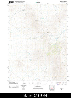 USGS TOPO Karte Nevada NV Scossa 20111222 TM Wiederherstellung Stockfoto