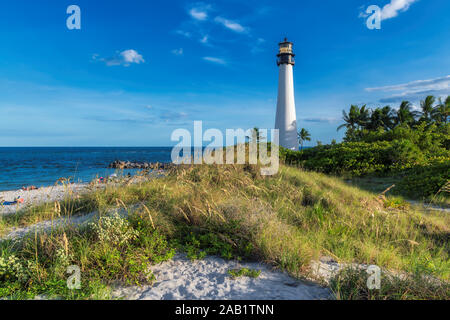 Strand Leuchtturm auf der Florida in Cape Florida Lighthouse