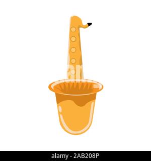 Mit einem Cartoon Stil für Ihr Design Saxophon. Hand stil Vector Illustration gezeichnet. Stock Vektor