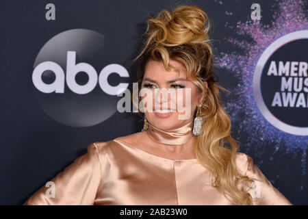 Los Angeles, Kalifornien, USA. 24 Nov, 2019. Shania Twain an der 2019 American Music Awards, die in den Microsoft Theater LA Live. Bild: Paul Smith/Featureflash Credit: Paul Smith/Alamy leben Nachrichten Stockfoto