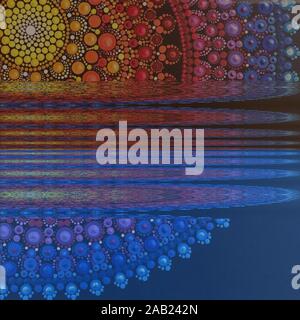 Farbenfrohe abstrakte Muster und Hintergrundbilder. Stockfoto