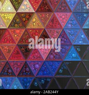 Farbenfrohe abstrakte Muster und Hintergrundbilder. Stockfoto