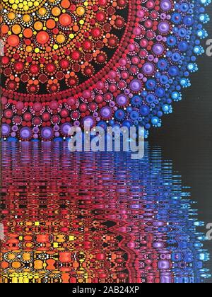 Farbenfrohe abstrakte Muster und Hintergrundbilder. Stockfoto