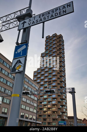 Norra Tornen Wolkenkratzer, Vasastaden, Norrmalm, Stockholm, Schweden Stockfoto