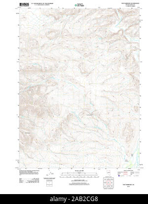 USGS TOPO Karte Nevada NV die Narrows 20120131 TM Wiederherstellung Stockfoto