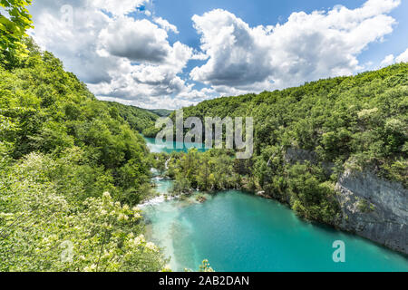 Seen im Nationalpark Plitvicer Seen Parks Stockfoto