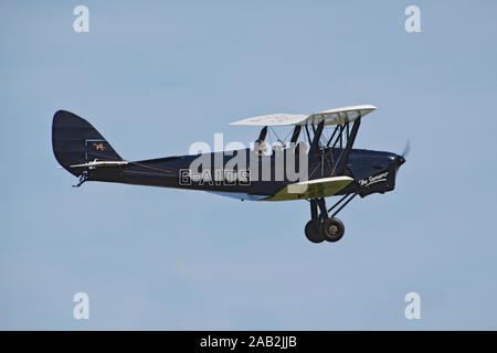 De Havilland Tiger Moth im Flug Stockfoto