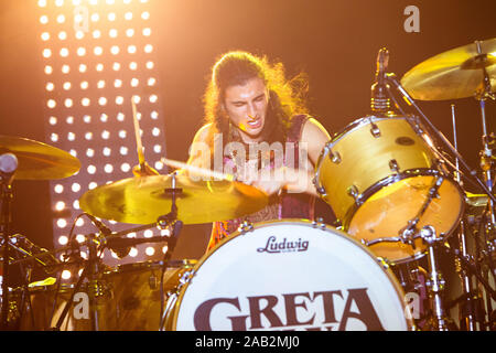 Danny Wagner von Greta Van Flotte führt im Alcatraz live am 24. November 2019 in Mailand, Italien Stockfoto