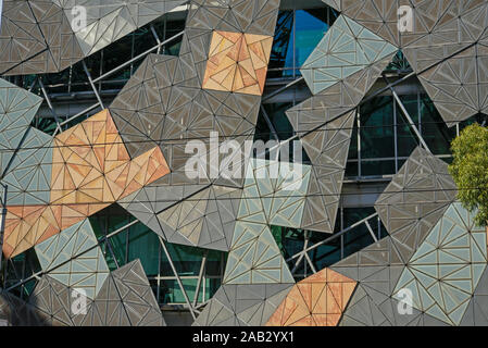 Australien, Victoria, Melbourne, 11. April 2019 - Die australischen Zentrum für das bewegte Bild (ACMI), Federation Square, ist Australien nationalen Muse Stockfoto