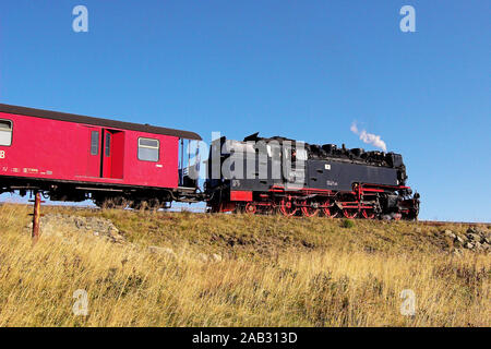 HSB-Bahn auf dem Weg zum Brocken. Standorte: Wernigerode, Quedlinburg, Nordhausen, Gernrode Stockfoto