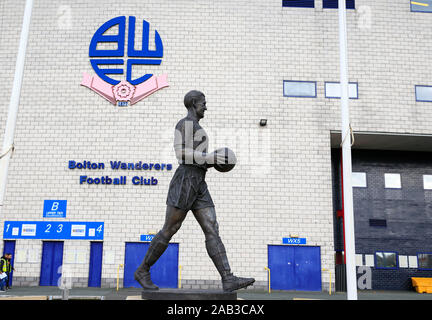 16. November 2019, Universität Bolton Stadium, Bolton, England; Sky Bet Liga 1, Bolton Wanderers v MK Dons: Außenansicht der Universität Bolton Stadion Credit: Conor Molloy/News Bilder Stockfoto