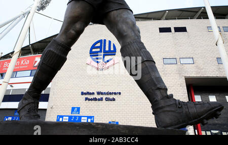 16. November 2019, Universität Bolton Stadium, Bolton, England; Sky Bet Liga 1, Bolton Wanderers v MK Dons: Außenansicht der Universität Bolton Stadion Credit: Conor Molloy/News Bilder Stockfoto