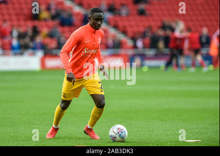 2. November 2019, Stadion des Lichts, Sunderland, England; Sky Bet Liga 1, Sunderland v Southend United: Elvis Bwomono Southend United Credit: Iam Brennen/News Bilder Stockfoto