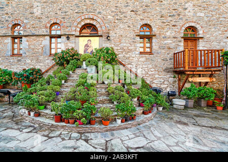 Das Kloster von evagelistria auf der Insel Skiathos, Griechenland Stockfoto