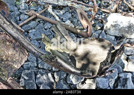 Alte Anker Stockfoto