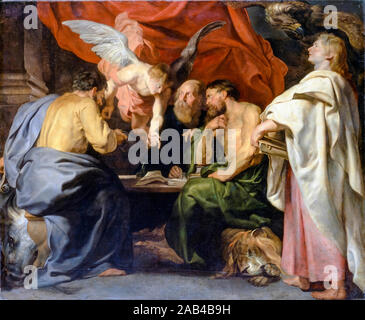 Peter Paul Rubens, die vier Evangelisten, Malerei, 1614 Stockfoto