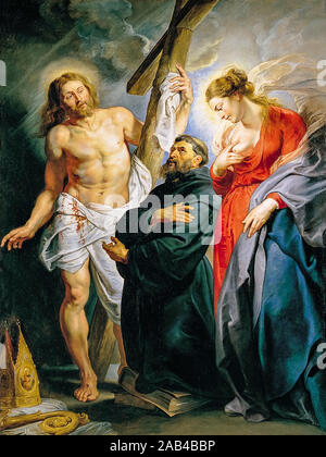 Peter Paul Rubens, der Malerei, der Hl. Augustinus zwischen Christus und der Jungfrau, 1615-1616 Stockfoto