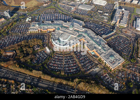 Luftaufnahme des Trafford Centre, Manchester, Großbritannien Stockfoto